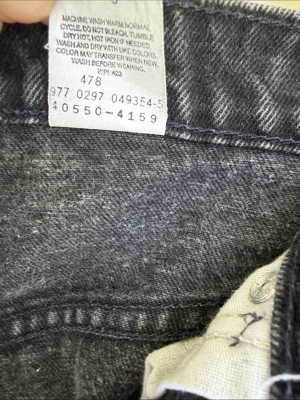 Vintage 90’s Orange Tab Black 550 Levi’s